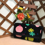  ★布製財布★　　　サボテン × 黒