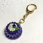 ブルーベリーflowerゼリーのキーホルダー