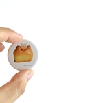 にゃんだぱん(くまもちのせ)の缶バッジ