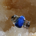 ラピスラズリとスモーキークォーツのリング