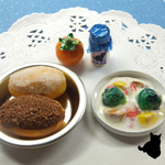 再販　選べるミニチュアフードの学校給食セット