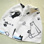 ネームタグ付　3枚セット　タオルエプロン可愛い動物たち