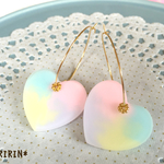 ファンシーハート フープピアス