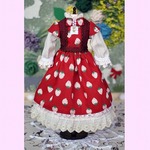 22㎝ doll　①苺のワンピース