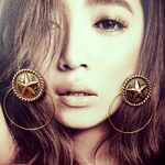 2Way♡アンティーク コンチョ フープ ピアス♡ビンテージ♡ヴィンテージ♡ungrid EGOIST moussy SLY系