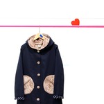 もこもこポケットのハーフコート♡