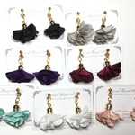 【秋色入荷！】フラワータッセルのシンプルピアス&イヤリング