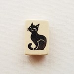 ゴム版はんこ《得意げネコさん》