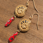 チェコガラスビーズピアス