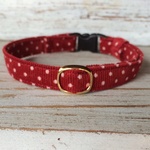再入荷【 猫の首輪 】polka dot red