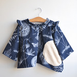 ふわふわのサークルが個性的☆ HAHA:D cheeky サークルファーワンピース 90-100サイズ 【ハハチーキー】【子供服】【デザイン】【おしゃれ】
