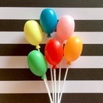 Baby shower-ケーキトッパー6本
