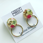 1点のみ！2WAY＊botanical hoop earring