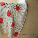 グラニースクエアのバラモチーフブランケット