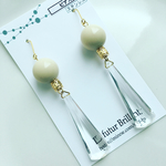 ice pierce or earring(アイボリー×クリア)