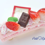 いちごチョコケーキのバレッタver.2