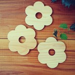 花のコースター ３枚セット