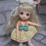 ケモ耳へドレ付きセーラー襟ワンピース E ■オビツ11