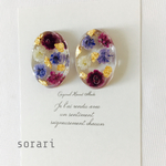 【再販】秋色 ボタニカル ピアス／イヤリング