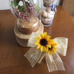 夏の向日葵リボンバレッタ
