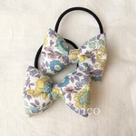 新作！！liberty リバティ☆ふわもこリボンのヘアゴム