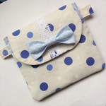 大きな水玉と小さな水玉のコラボ　移動ポケット