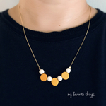 wood beads 〜yellow 