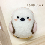 雪の中のシマエナガちゃん ＊ピンクの雪世界＊
