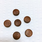 【6個】ウッドコイン約15mm
