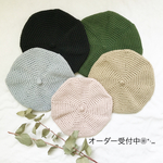 さらさらコットン❁ベレー帽