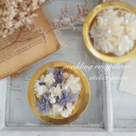  handabandi21様"violet"真鍮ガラスドームリングピロー