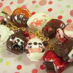 トリュフチョコいろいろガチャガチャキーリング A