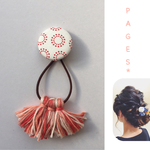No.60 sale! おめかしタッセルへアゴム