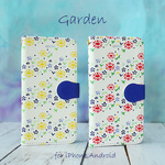 【iPhone・Androidケース】Garden ★ ほぼ全機種対応 手帳型スマホケース 