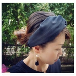 オールネイビー ヘアバンド