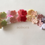 パイルゴムのヘアアクセ〜小花のツインテール〜
