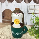 カフェカップカワソ＊羊毛針山＊ラテアート