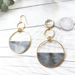 half moon ＆ Chain 　イヤリング/ピアス