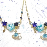 ☆蒼空と土星のネックレス☆