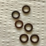 【6個】ウッドリング 約20mm