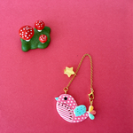 ドール用 ゆめかわトリショルダーアクセ ピンク