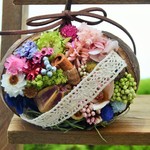 ドイリー付き🌼ほっこり🌱かわいいブッダナッツのアレンジ