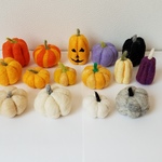 【羊毛フェルト】ハロウィン！カボチャたち