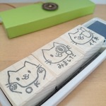 【受注制作】にゃんこ先生のノートチェックはんこ