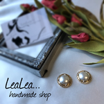 ♡アンティークボタンピアス♡