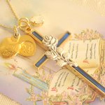 ♡薔薇の十字架ネックレス♡(noblesse bleue)