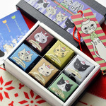 アロマキャンドル6個セット（猫会議Xmasラベル）