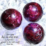 【半分原石!!大玉✧】アルマンダインガーネット・A＋ランク✧【超贅沢!!✧全石スター効果またはキラキラ結晶入り✧】約１４ｍｍ珠【１石】セット【インド産】【鉱物上級者さんにおすすめ✧】