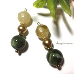 2点限定300円☆ラウンドビリジアン☆ベージュ☆ピアス/イヤリング
