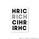 RICH 英字 インテリア アート ポスター  シンプル モダン モノトーン A4サイズ
